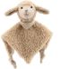 Sterntaler Knuffeldoek Schapenvacht Flocke Sand met Rammelaar Baby