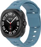 By Qubix - Solid Sportband - Grijsblauw - Geschikt voor Samsung Galaxy Watch Ultra / Ultra 2 - 47mm
