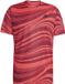 Adidas Club Graph T-shirt Heren Rood Polyester Gestreept M