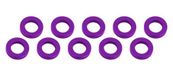 Ultimate Racing 3x6x2 mm aluminium plaatjes, paars (10 stuks)