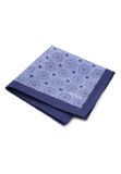 Boggi Milano Pochet lichtblauw / donkerblauw / wit