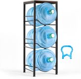 VEVOR Metalen Waterfleshouder, 4 Lagen, Zwart en Bruin