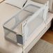 Supfine Baby bed rail 120cm, with mosquito net, foldable, height adjustable anti-fall protection, grey