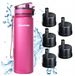 AQUAPHOR CITY gourde filtrante, 800 ml, rose + 5 cartouches filtrantes