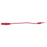 KS Tools 150.0972 4,0 mm Ingangsbus op 1,2 mm testadapterstekker, plat (rood)