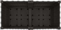 vidaXL Plantenbak met wielen Zwart 80 x 40 x 44 cm PP