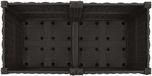 vidaXL Plantenbak met wielen Zwart 80 x 40 x 44 cm PP