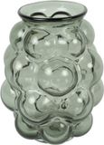 Countryfield Bloemenvaas Bubblegum Medium - transparant glas - lichtgrijs - 16 x 21 cm