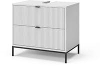 Vicco Eliza Wastafelonderkast – 70 x 63 cm Met 2 uittrekbare laden Wit