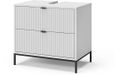 Vicco Eliza Meuble sous vasque – 70 x 63 cm Avec 2 tiroirs extractibles Blanc