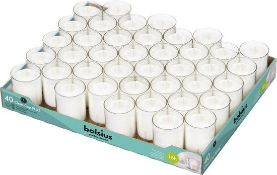 Bolsius Clearcups Bolsius - Horeca Clear Cups - 40 Pieces - Transparent
