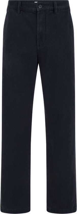 WE Fashion Heren regular fit chino met structuur
