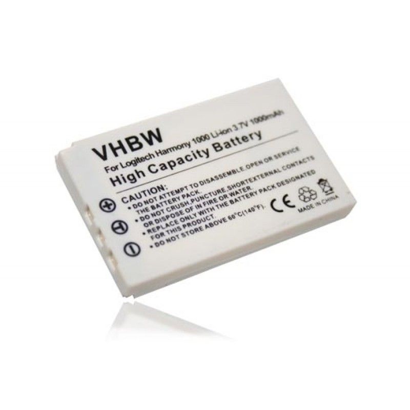 VHBW Accu 3.7V / 1000mAh voor Logitech Harmony 915, 1000, 1100 i en Squeezebox Duet