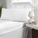 Drap plat 400 fils coton - Extra profond 35 cm - Blanc