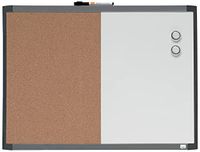 Nobo Klein Combibord met Magnetisch Whiteboard en Kurk Prikbord