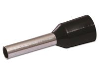 QUADRIOS adereindhulzen, 22C428, 1,5 mm², zwart, gedeeltelijk geïsoleerd, 100 stuks