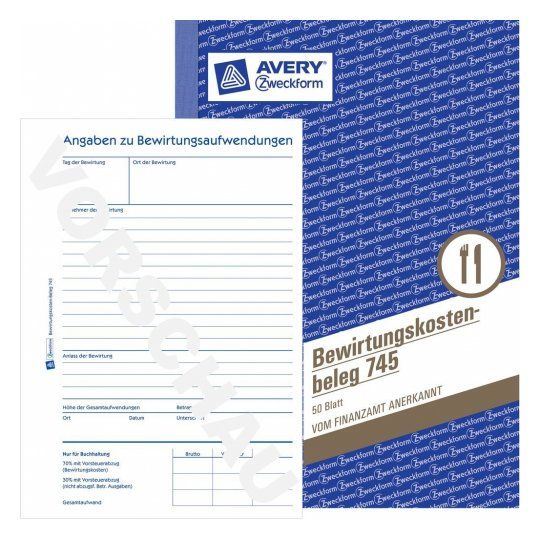Avery 745 - Zakelijke registers - wit, blauw