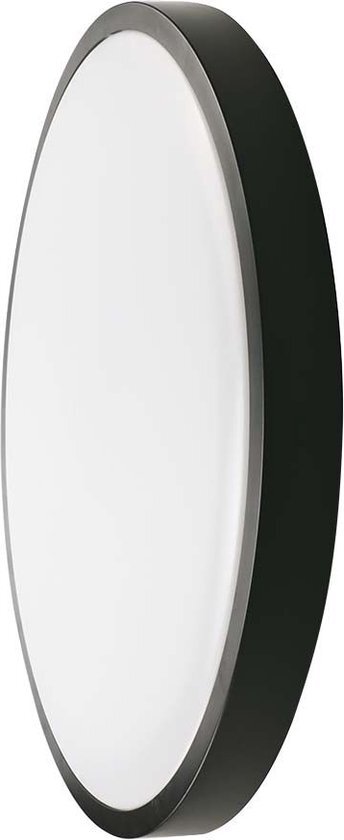 V-TAC VT-8624B-RD LED Rond Plafondlamp - Zwart - 295mm - IP44 - 24W - 2400 Lumen - 6500K