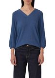 s.Oliver T-shirt V-hals Korte mouw Koningsblauw