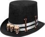 Boland - Hoed Skull master - 59 cm - Volwassenen - Unisex - Halloween accessoire - Horror - Skull
