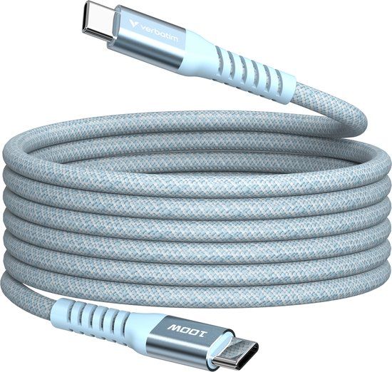 Verbatim USB-C naar USB-C Kabel 1.2m 100W Transparent