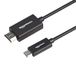 Amazon Basics Premium Aluminium Unidirectionele USB-C-kabeladapter (Bron) naar HDMI (Beeldscherm), (Compatibel met Thunderbolt 3) 4K@60Hz, 1,83m (6ft), Zwart