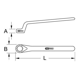KS Tools geïsoleerde ringsleutel - 13mm