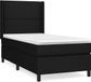 vidaXL Boxspring met matras - Zwart - 90x190 cm
