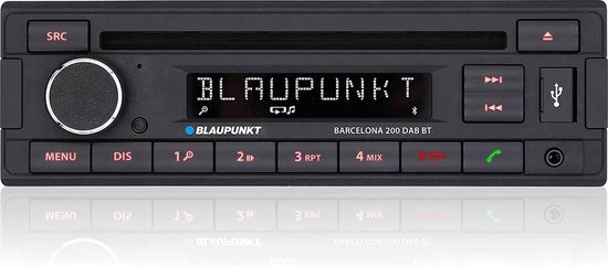 Blaupunkt Barcelona 200 DAB BT - Autoradio - RDS en DAB+ tuner - 4x40 Watt Max
