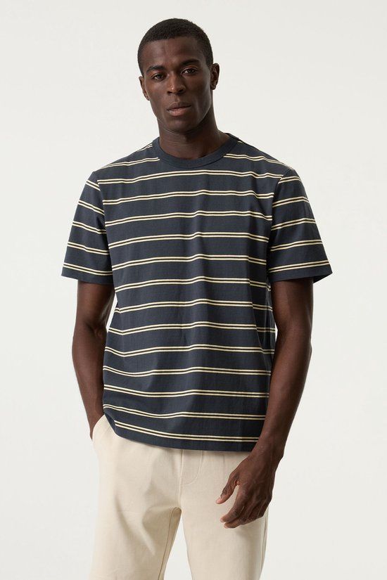 GARCIA Heren T-shirt Blauw Korte mouw