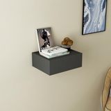 Stijlvolle wandplank, antraciet, 40 x 14,6 x 31,4 cm, 100% chipbord, wandmontage, perfect voor moderne woondecoratie en organisatie