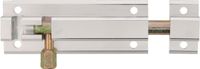 AMIG schuifslot - aluminium - 6 cm - zilver - deur - schutting - raam - plaatgrendel