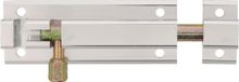 AMIG schuifslot - aluminium - 6 cm - zilver - deur - schutting - raam - plaatgrendel