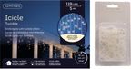 Lumineo Guirlande stalactites blanc chaud extérieur 119 lampes avec crochets de gouttière