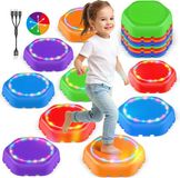 Tiny Thinkers Stapstenen met Licht en Geluid - 10 Stuks - Oplaadbare Stepping Stones - Met Speelboekje - Balansstenen