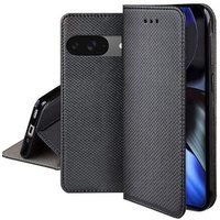 Housse pour Google Pixel 9 et Pixel 9 Pro 5G - etui coque pochette portefeuille + verre trempe - NOIR MAGNET