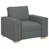 VidaXL Sofa Stoel Donkergrijs Stof 100x78x84 cm