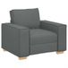 VidaXL Fauteuil Donkergrijs Stof 100x78x84 cm