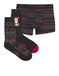 JACK & JONES Boxershorts 'JACXMAS REINDEER' smaragd / rood / zwart / wit