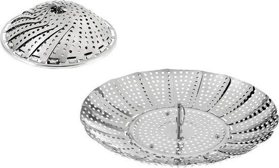 Westmark Stoommand - verstelbaar - roestvrij staal - Ø 14-23 cm - zilver