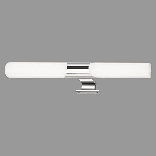 Briloner - LED-spiegellamp badkamer, spiegellamp badkamer, IP44, neutraal witte lichtkleur, 12W, chroom, 47 cm
