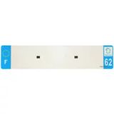 Top Plaq Plaq Nummerplaatstrip voor pvc Top Plaq 62