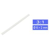 TRU COMPONENTS 1571488 Krimpkous zonder lijm Wit 6 mm 2 mm Krimpverhouding:3:1 per meter