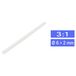 TRU COMPONENTS 1571488 Krimpkous zonder lijm Wit 6 mm 2 mm Krimpverhouding:3:1 per meter