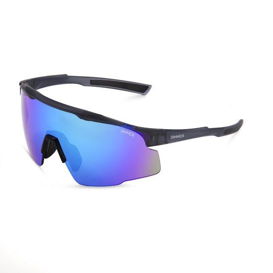 SINNER Murau Sport Zonnebril - Grijs - Blauwe Lenzen - Unisex