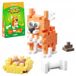 Marioinex Mini Wafel-vormige knuffeldieren, puppy's, Welsh Corgi, set van 49 onderdelen