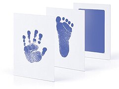 EnjoyMSS Baby's Birthday Present Baby Clean Inkless Touch Ink Pad Veilige niet-giftige voetafdruk Handafdruk Inkt Pads Hand en Voet Prints Fotoframe Accessoires Niet-giftig en Veilig Baby Frame Souvenir