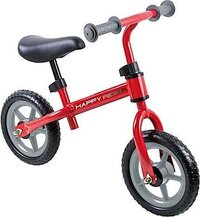 Playfun Loopfiets Happy Rider - Loopfiets - Unisex - Rood - 12 Inch