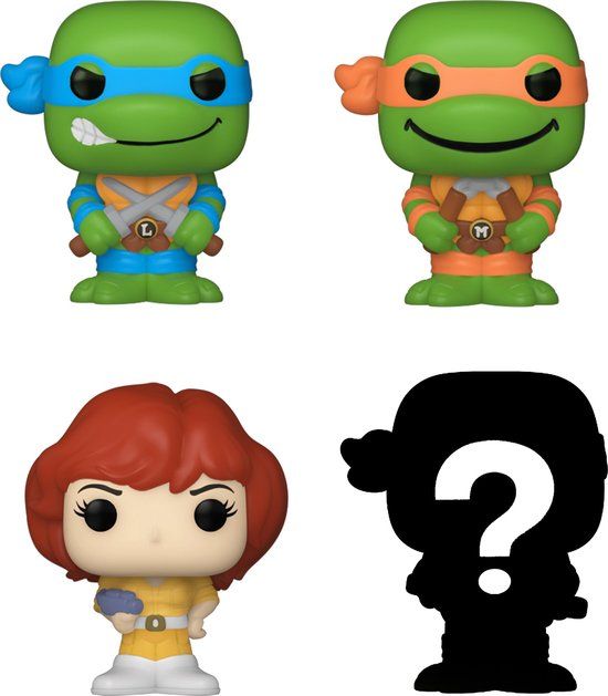 Funko Teenage Mutant Ninja Turtles - Bitty POP! 4-Pack Leonardo 2,5 cm Verzamelfiguur - Multicolours