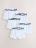 Next Jongens Set van 5 boxershorts Wit